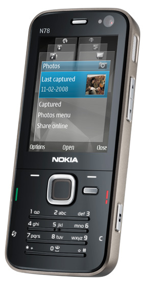 Nokia N78 menu Nokia N78 menu
