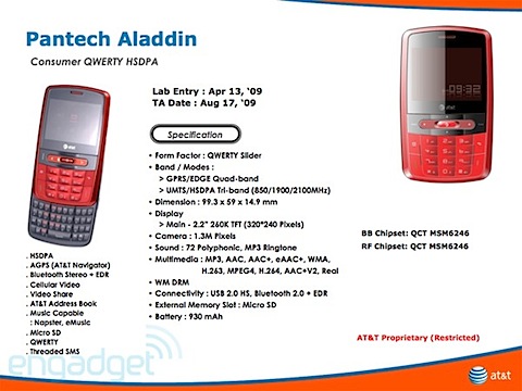 pantech aladdin AT&T