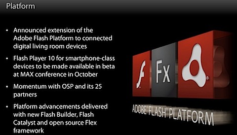 Flash smartphones