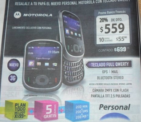 Motorola QA1 en Personal