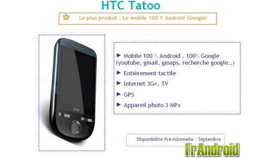 HTC Tatoo o Click en Francia
