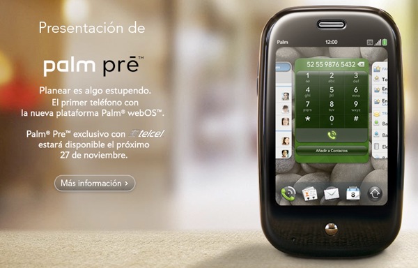 Palm Pre llega a México el 27 de Noviembre
