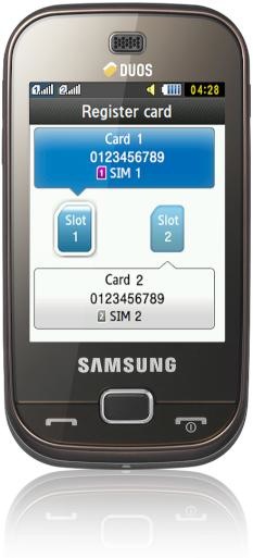 Samsung B5722 Duos con SIM dual