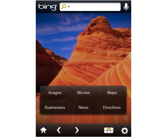 Bing app para iPhone