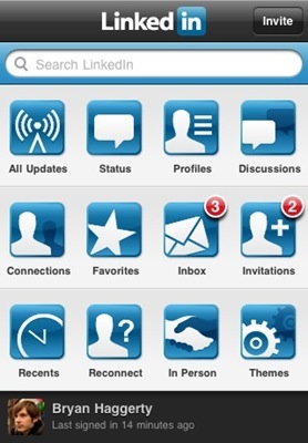 LinkedIn actualiza su aplicacion para el iPhone