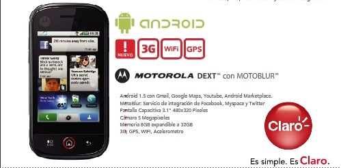 Motorola DEXT por Claro Argentina