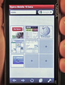 Opera Mobile 10 para Android