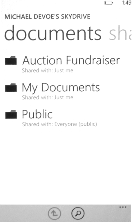 mango skydrive docs