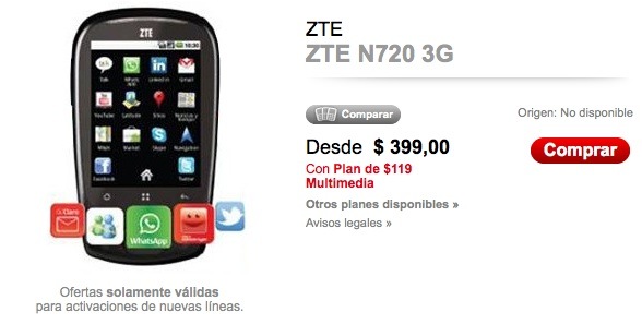 claro zte n720 claro zte n720