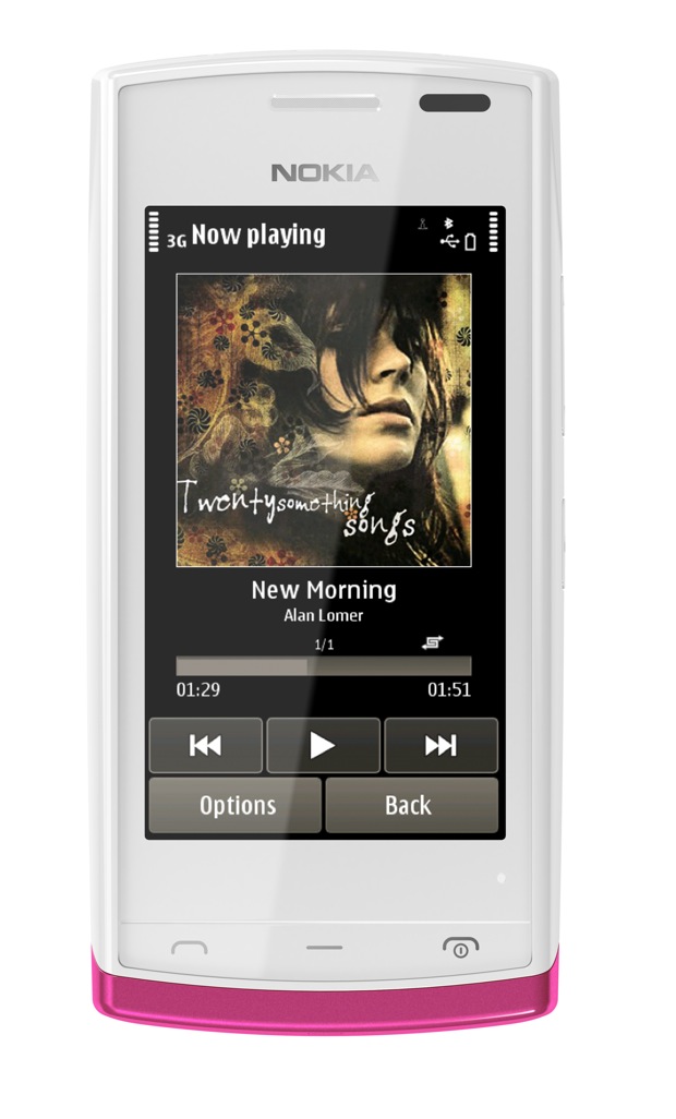 Music Player on Nokia 500 White Music Player   Smartgsm Tel  Fonos Celulares