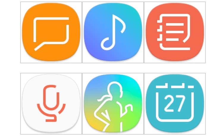Así se verán los íconos del Samsung Galaxy S8