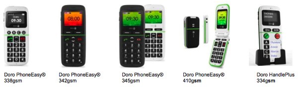 Doro lanza cinco celulares ultra simples