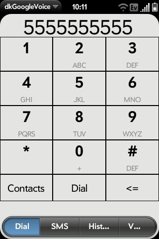 Google Voice para Palm Pre