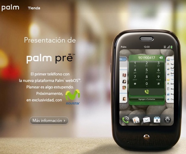 Palm Pre saldra por Movistar en España y por O2 en el resto de UE