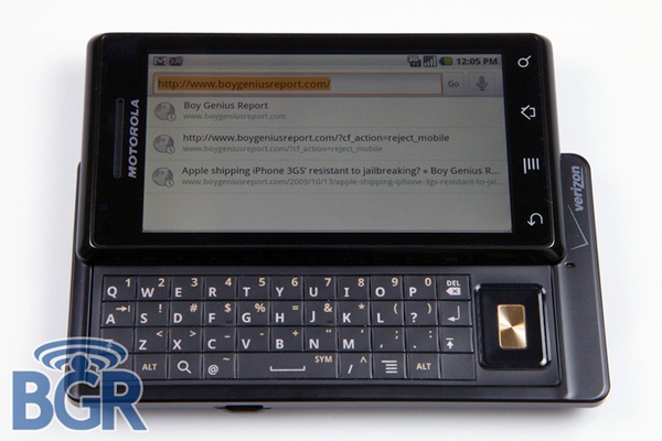 Motorola Droid en accion