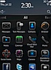 Pantalla inicio blackberry os 6