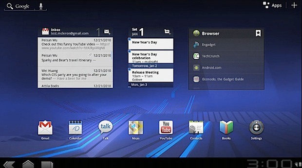 Google presenta Android 3.0 Honeycomb en video