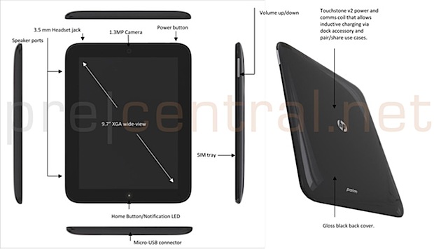 Tablet HP Topaz con WebOS sale a la luz con características