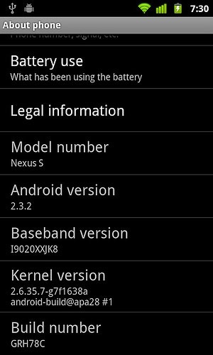 Nexus S recibe actualización Android 2.3.2 y arregla el bug SMS