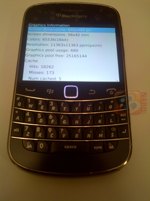 BlackBerry Bold Touch capturado en fotos