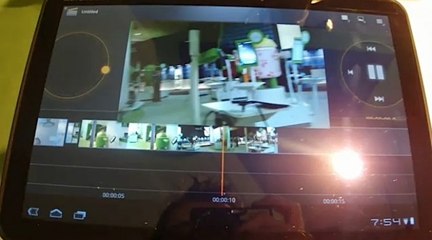 Movie Studio de Android Honeycomb en video
