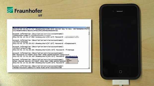 Claves expuestas en el iPhone en solo 6 minutos