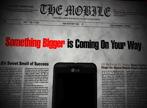 LG sugiere al LG Optimus 3D en un video