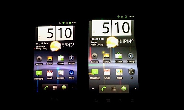 nexus s pantalla lavada