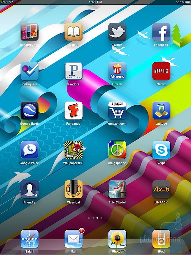 Apple iPad 2 interfaz