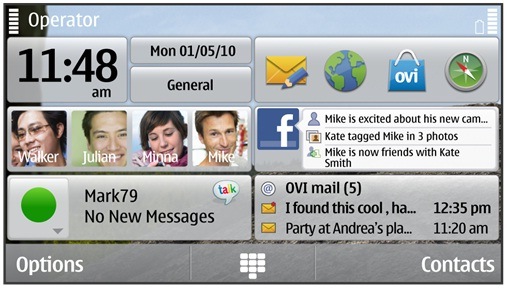 Widget home Nokia Chat Widget home Nokia Chat