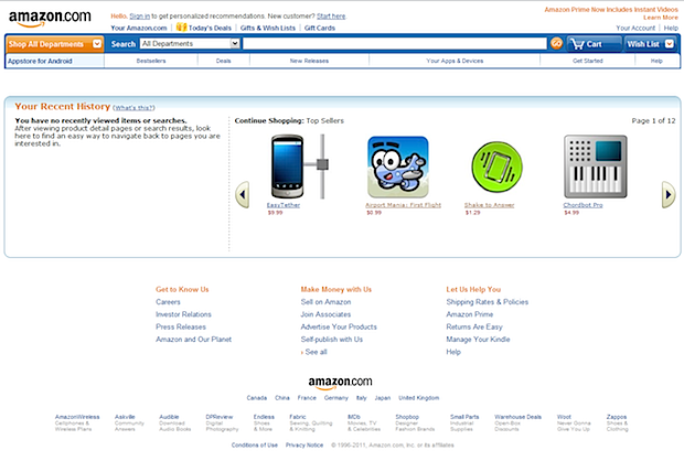 Tienda de Aplicaciones Android de Amazon asoma