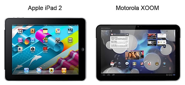 Apple iPad 2 vs Motorola XOOM