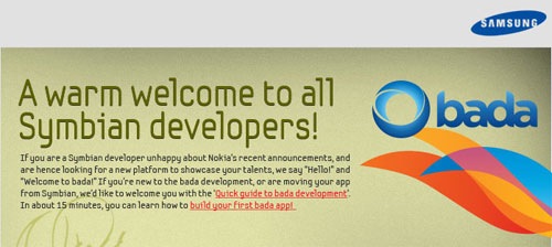 Samsung busca atraer desarrolladores Symbian a Bada OS