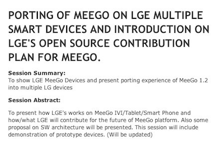 Prototipos de smartphones y tablets MeeGo de LG pronto