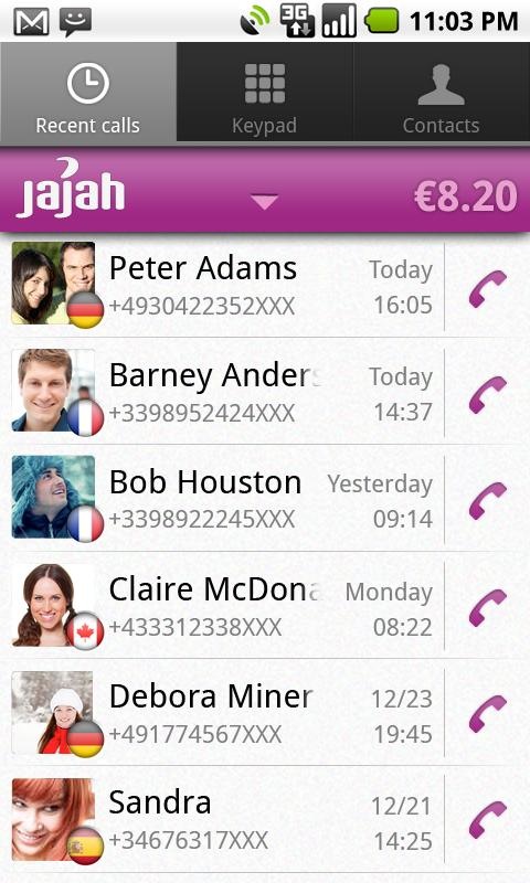 Jajah Voip Facebook Android