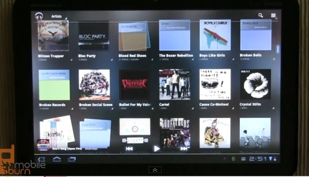Demo de Google Music en Android Gingerbread y Honeycomb