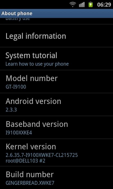Samsung Galaxy S II actualizado a KE7