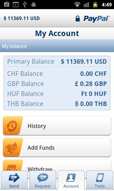 paypal android paypal android