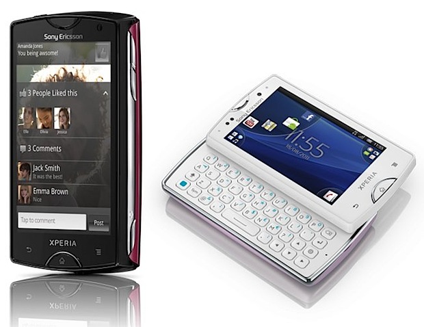 Sony Ericsson presenta al Xperia Mini, Xperia Mini Pro y Xperia Acro