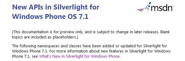 Windows Phone 7.1 sería el nombre final de la actualización Mango