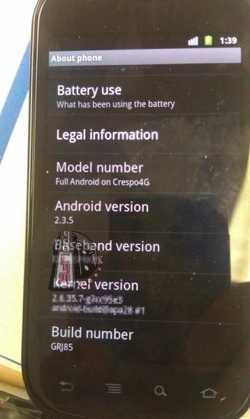 Nexus S recibirá Android 2.3.5