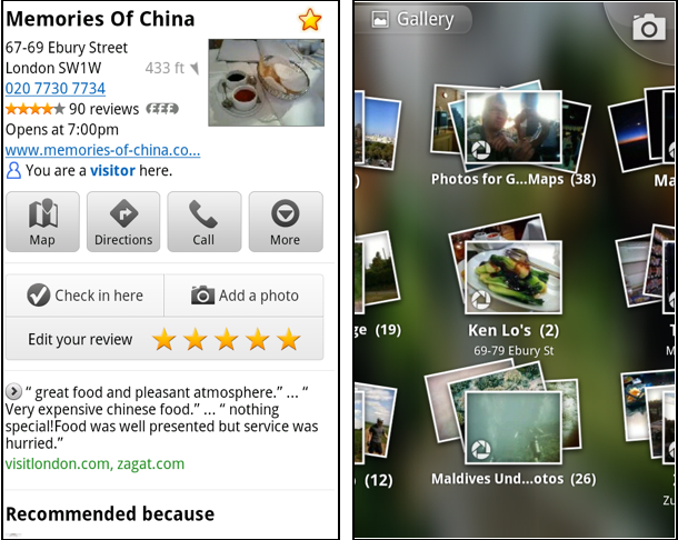 Google Maps 5.8 para Android con subidas de fotos y Mis Sitios