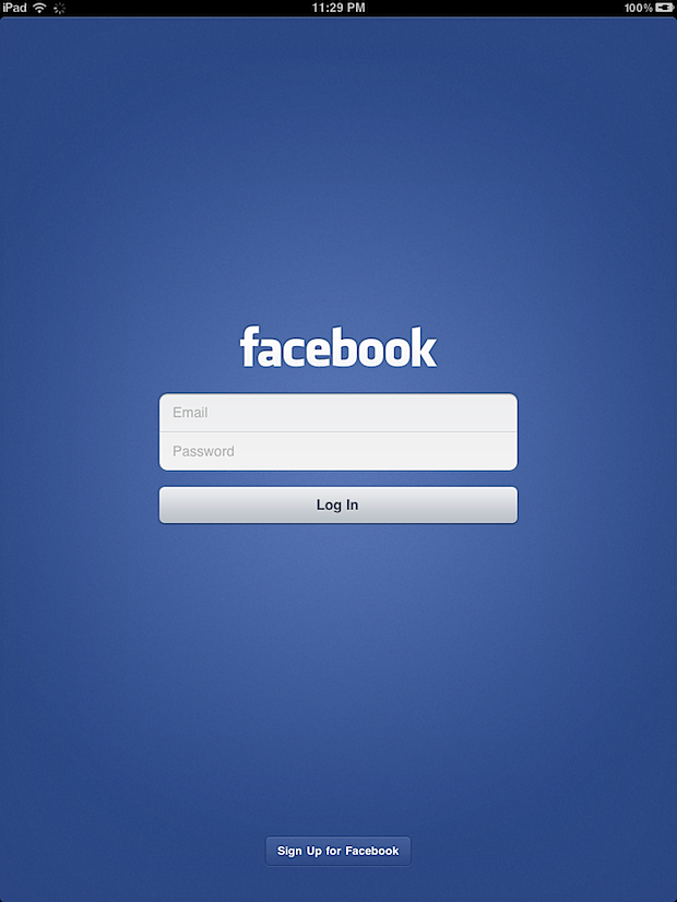Capturas de pantalla de la aplicación Facebook para iPad oficial filtradas