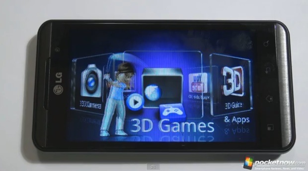 Preview del software del LG Optimus 3D