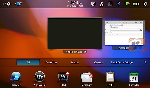 Android App Player para el BlackBerry PlayBook filtrado