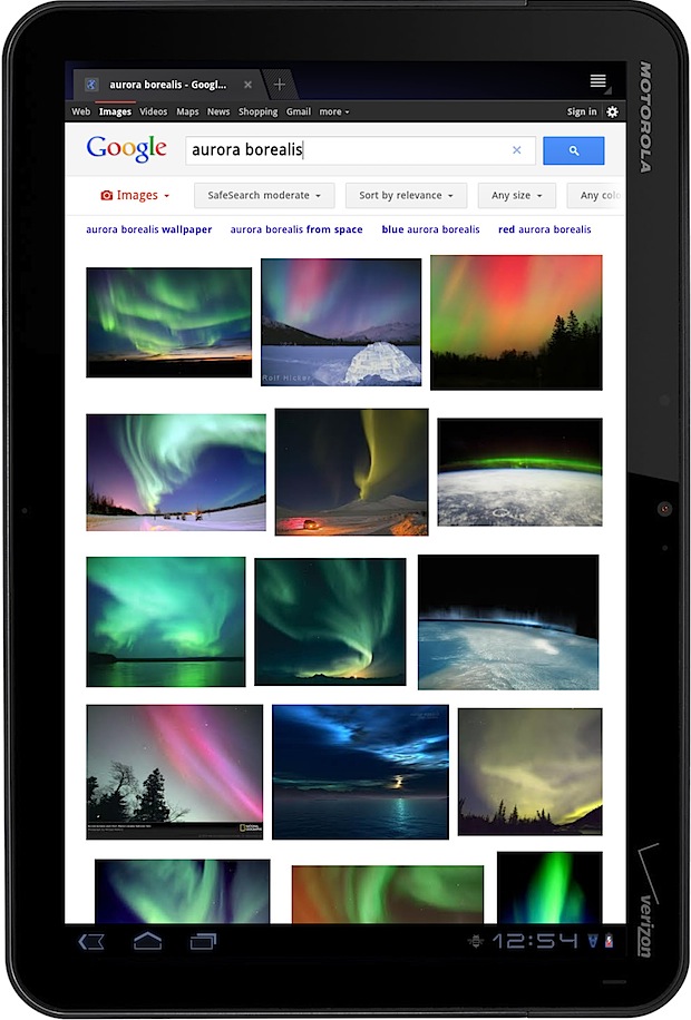 tablet busqueda imagenes