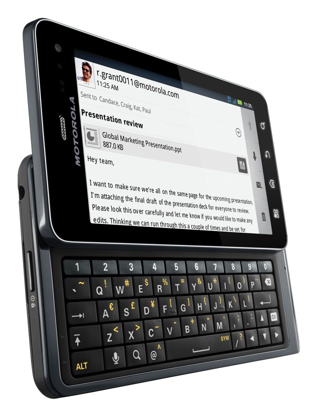 Motorola MILESTONE 3 anunciado oficialmente para América Latina