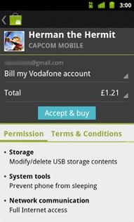 Vodafone anuncia facturación por operadora para Android Market