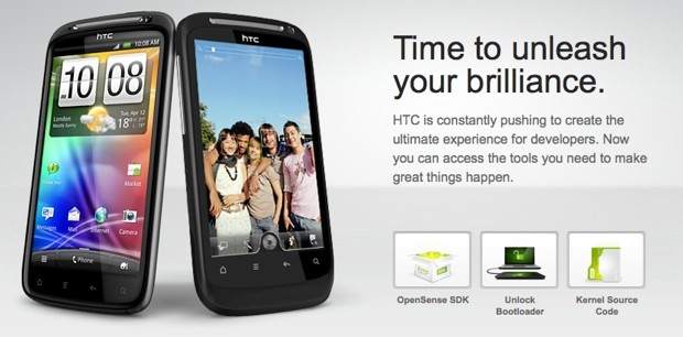 HTCDev con código fuente de kernel y SDKs disponible