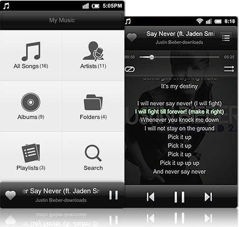 Reproductor de música MIUI para todos los smartphones Android